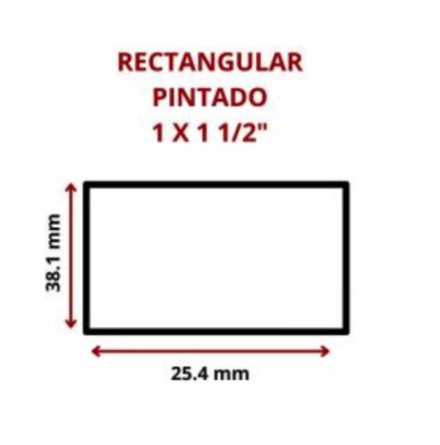 RECTANGULAR PINTADO 1 X 1 1/2 25.4 X 38.1 MM